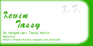 kevin tassy business card